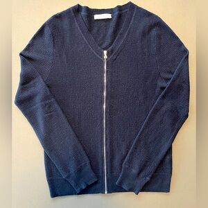 Sandro wool blend zipped sweater